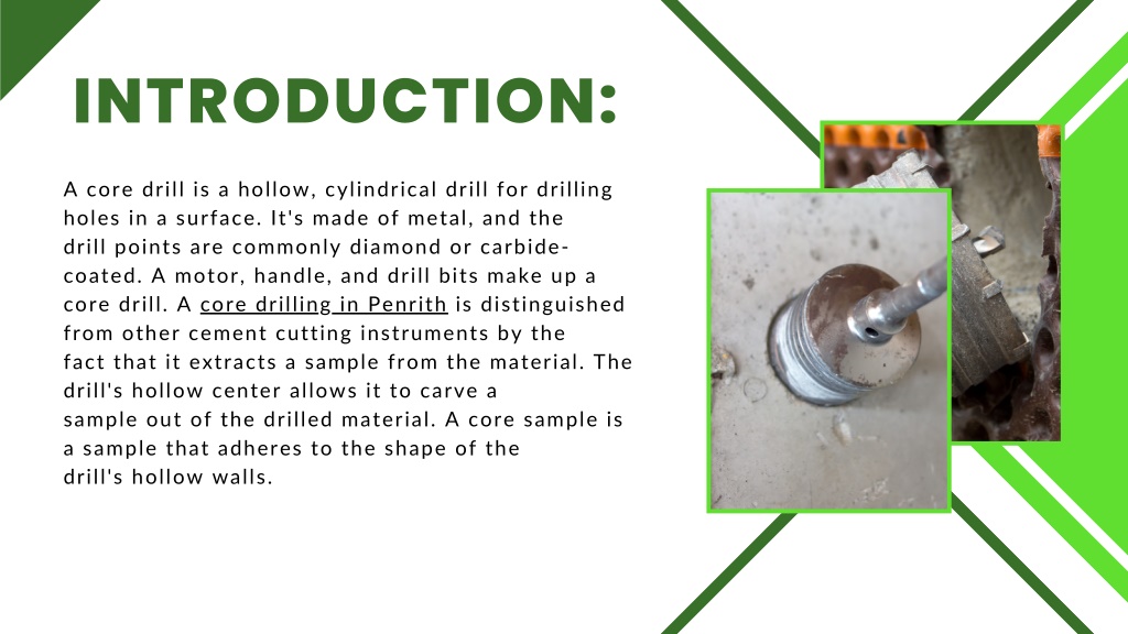 PPT How does core drilling work in Penrith PowerPoint Presentation