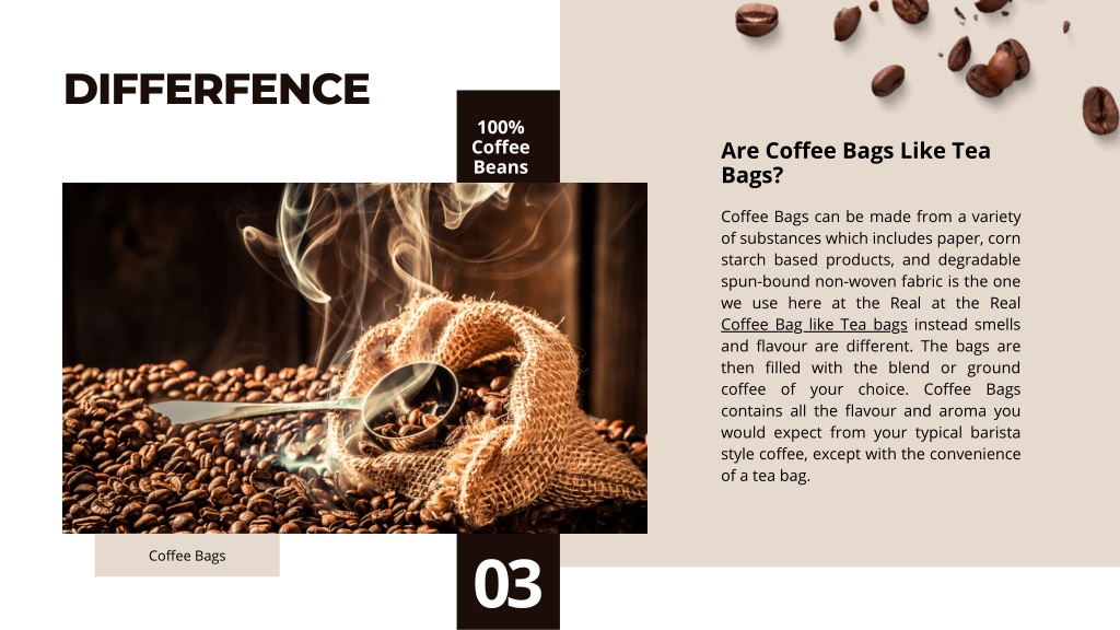 PPT Are Coffee Bags Like Tea Bags? Evora Greens PowerPoint