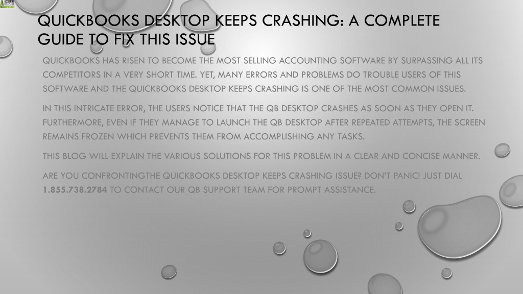 PPT A quick method to troubleshoot QuickBooks Desktop Keeps Crashing
