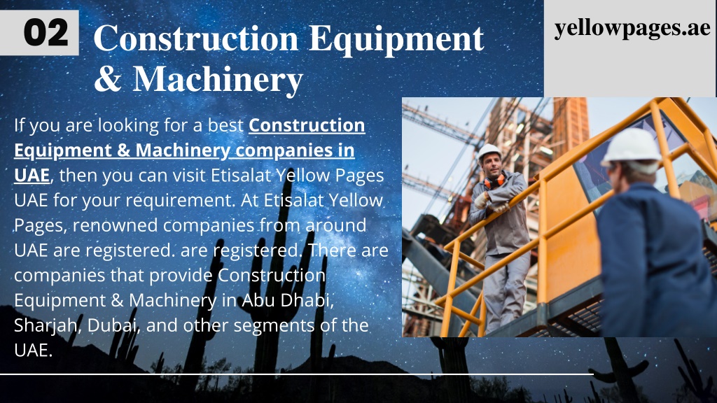 PPT List of the best Construction Equipment & Heavy Machinery