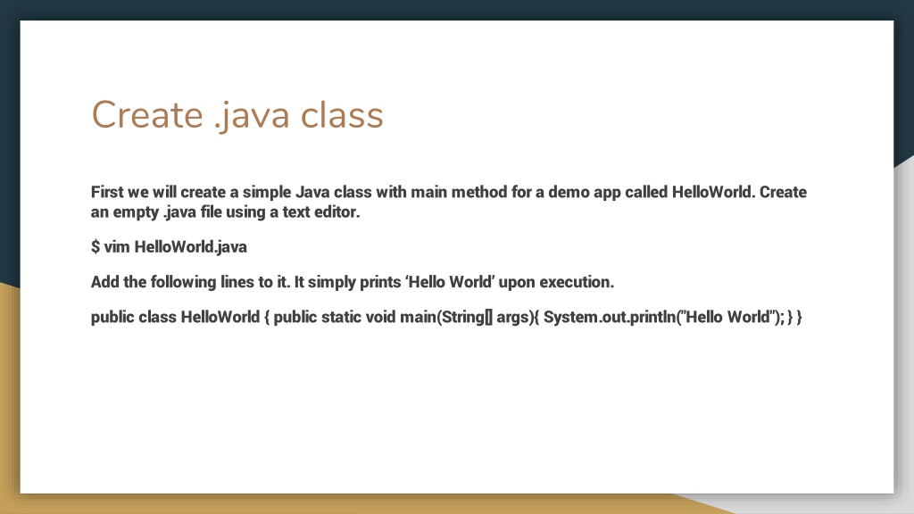 PPT How to Create And Execute JAR File in Linux PowerPoint
