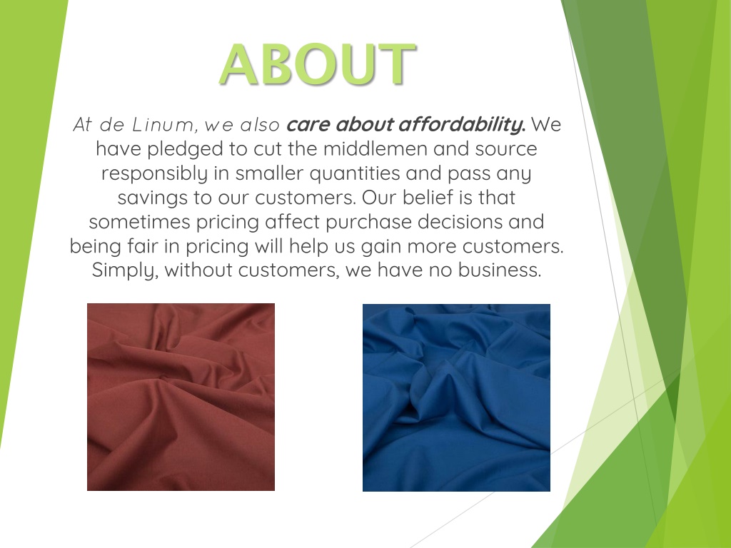 PPT Linen Cotton Blend Fabric PowerPoint Presentation