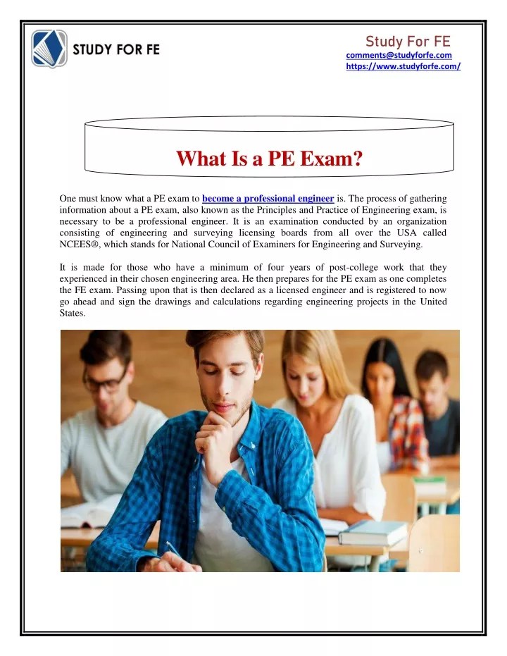 PPT What Is a PE Exam PowerPoint Presentation, free download ID