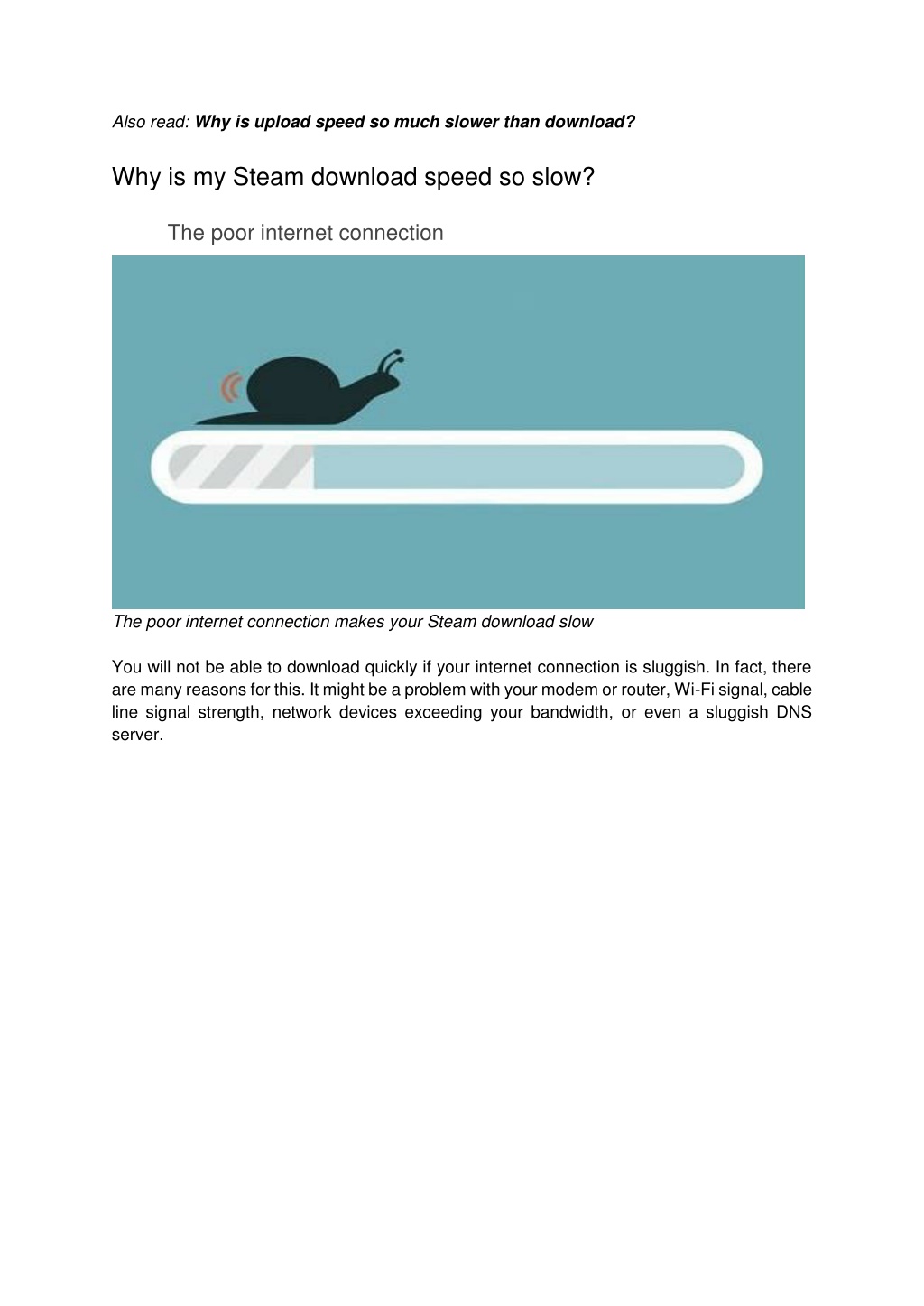 PPT Why is upload speed so much slower than download? Possible