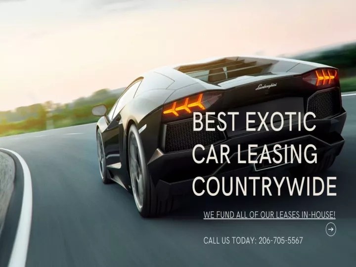 PPT Luxury and Exotic Car Leasing in Los Angeles PowerPoint