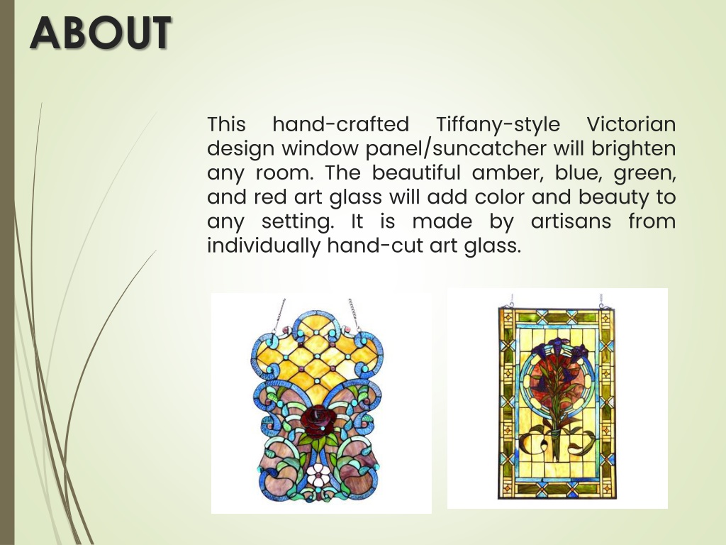 PPT Window Stained Glass Panel PowerPoint Presentation