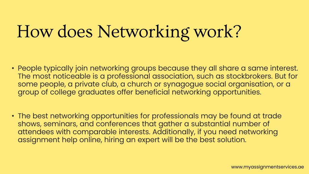 PPT A detailed analysis of networking by professionals! PowerPoint