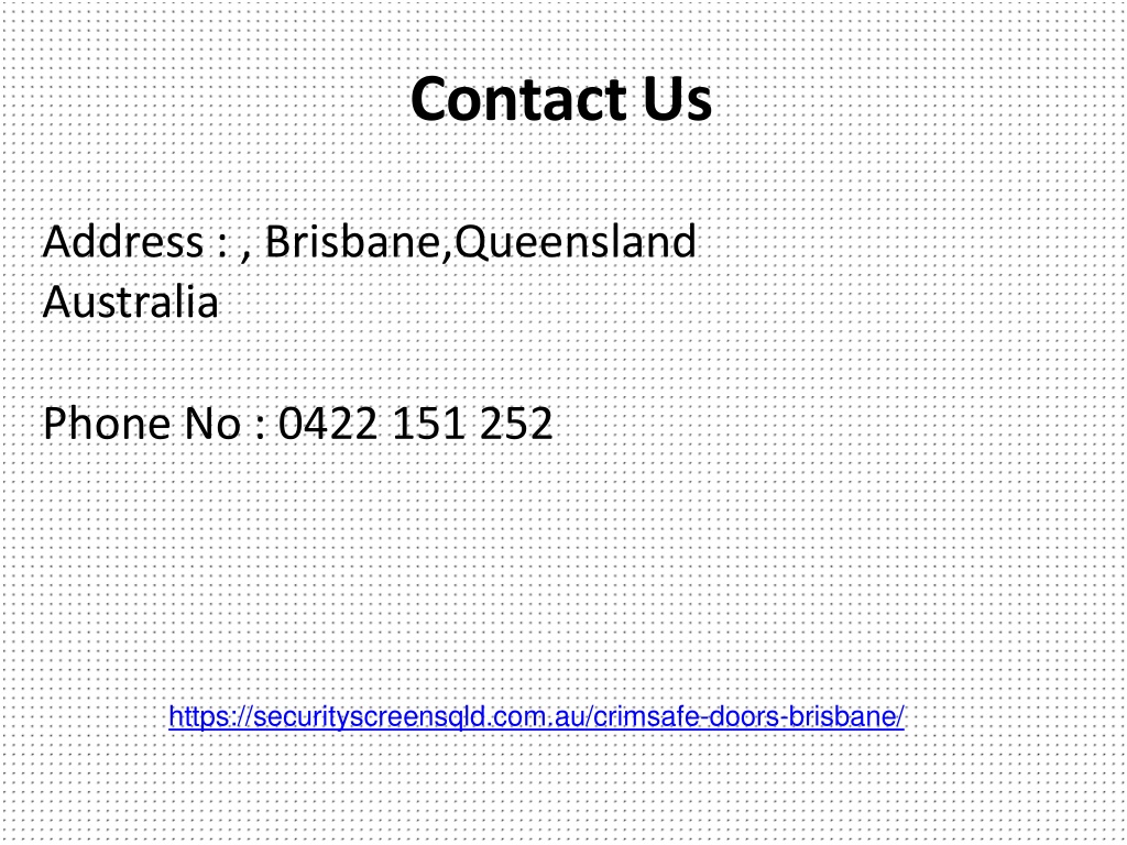 PPT Security Screen Doors Ipswich PowerPoint Presentation, free