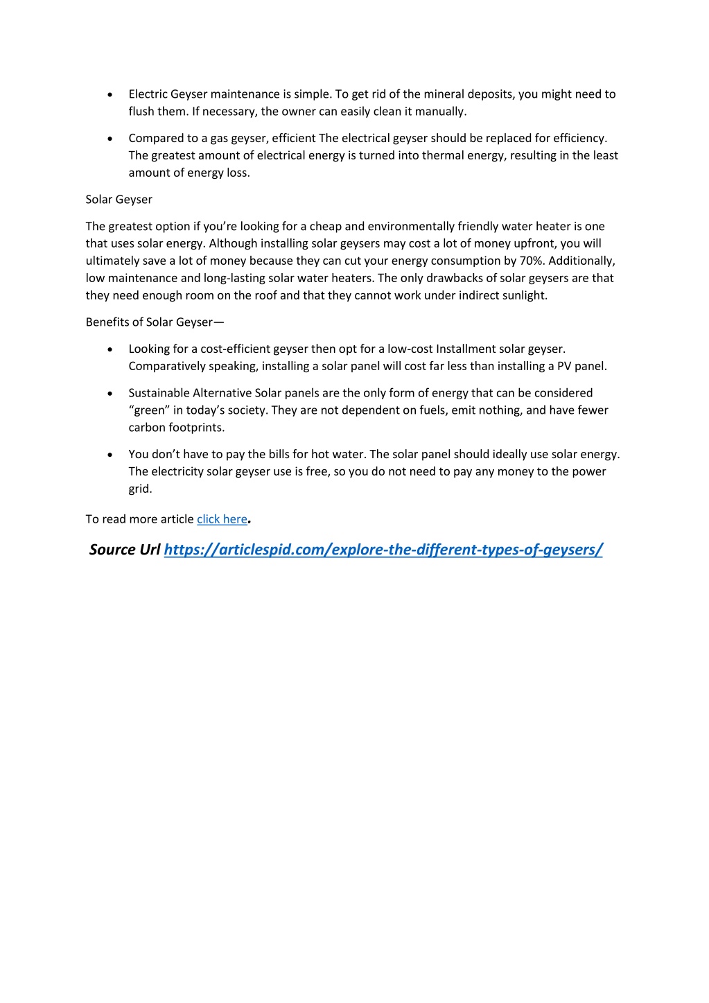 PPT Explore the Different Types of Geysers and How to Use Them for