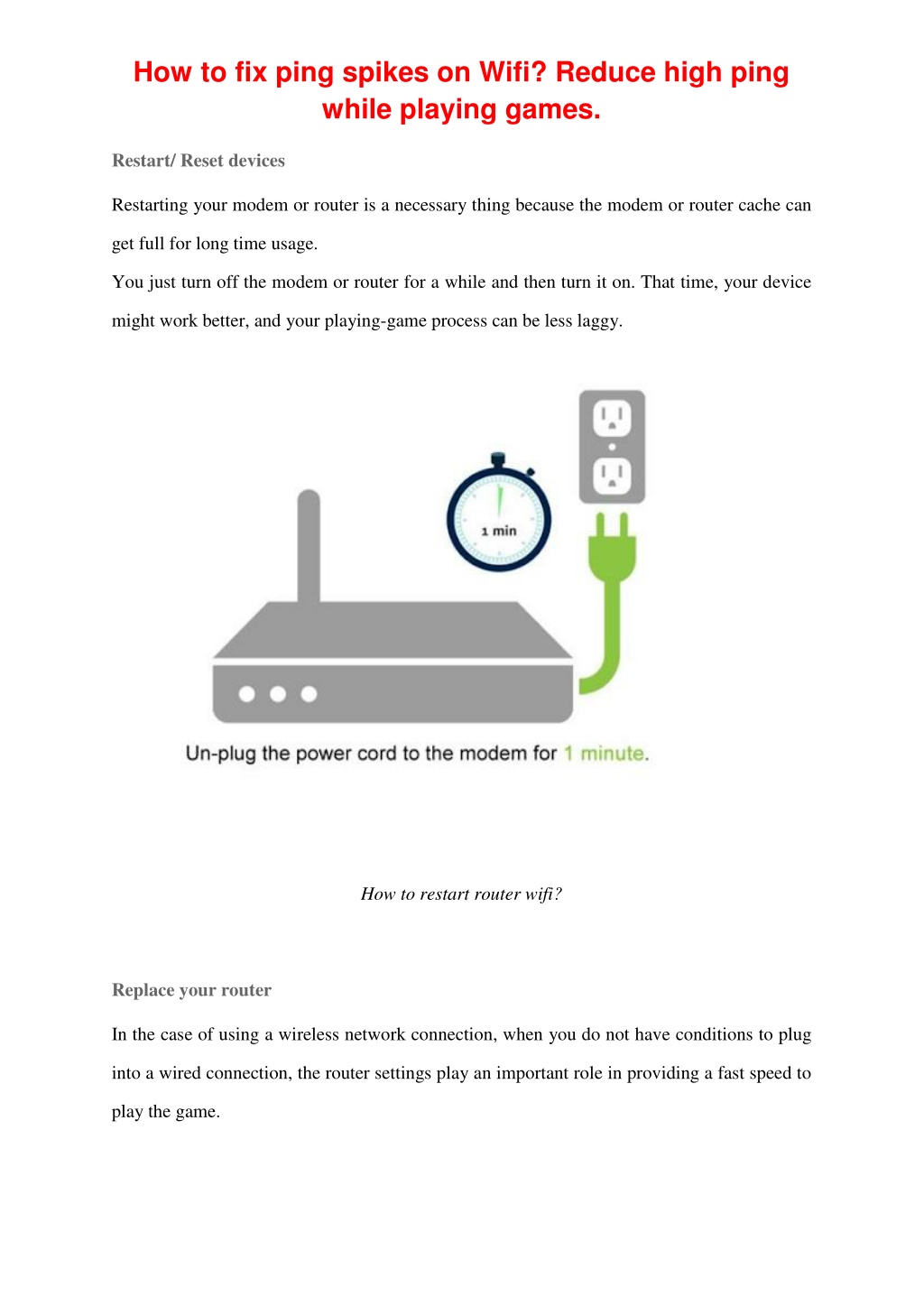 PPT How to fix ping spikes on Wifi? Reduce high ping while playing