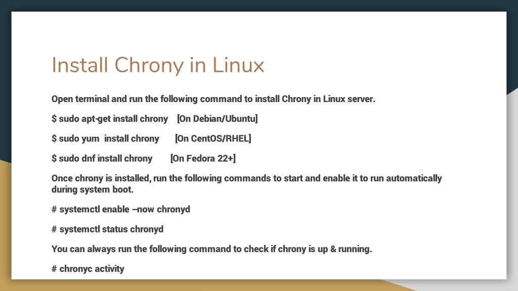 PPT How to Synchronize Time with NTP in Linux PowerPoint Presentation