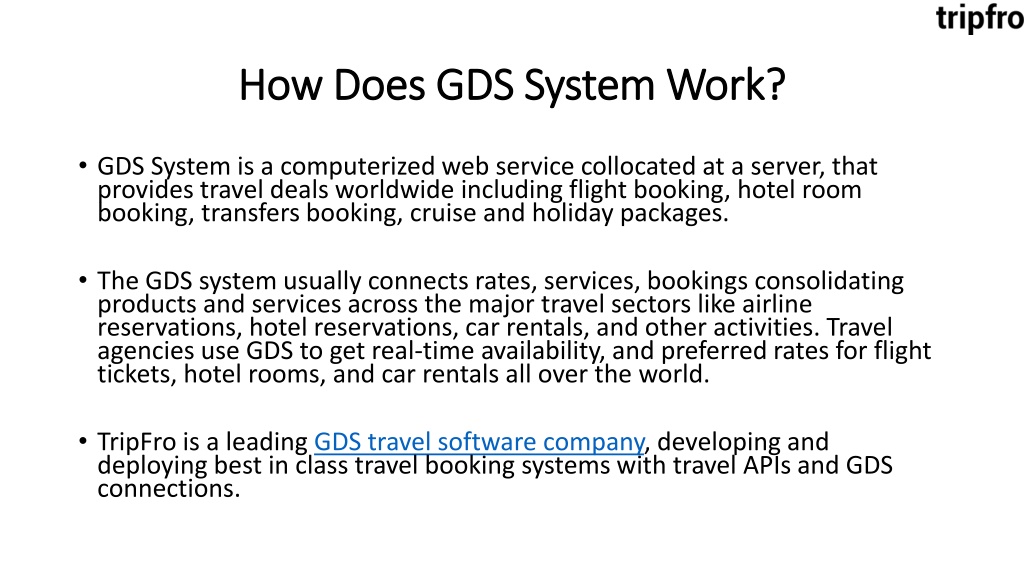 PPT GDS System PowerPoint Presentation, free download ID11645357