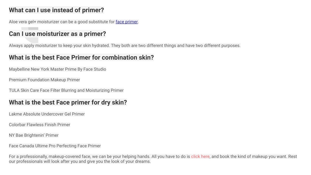 PPT Face Primers A Mandatory Base For Makeup PowerPoint