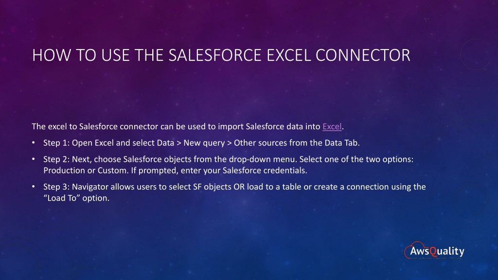 PPT Detail Guide on Salesforce Integration with Excel PowerPoint