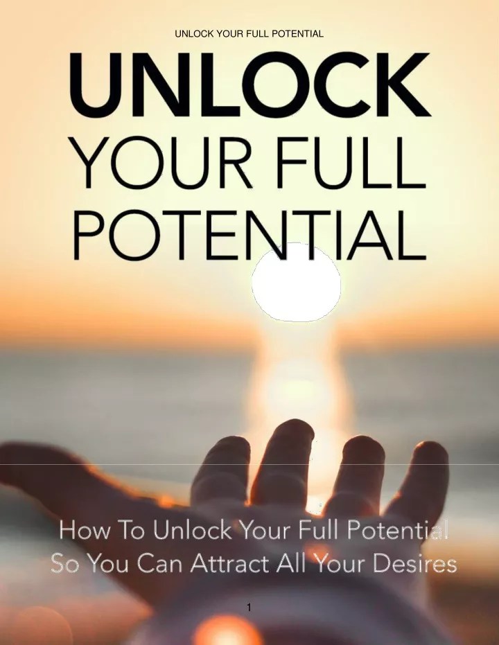 PPT Unlock Your Full Potentialmin PowerPoint Presentation, free