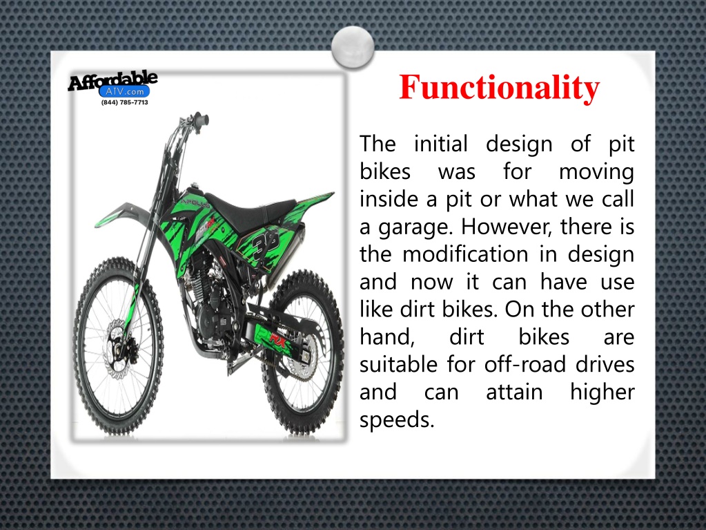 PPT Differences Between Pit Bikes and Dirt Bikes PowerPoint