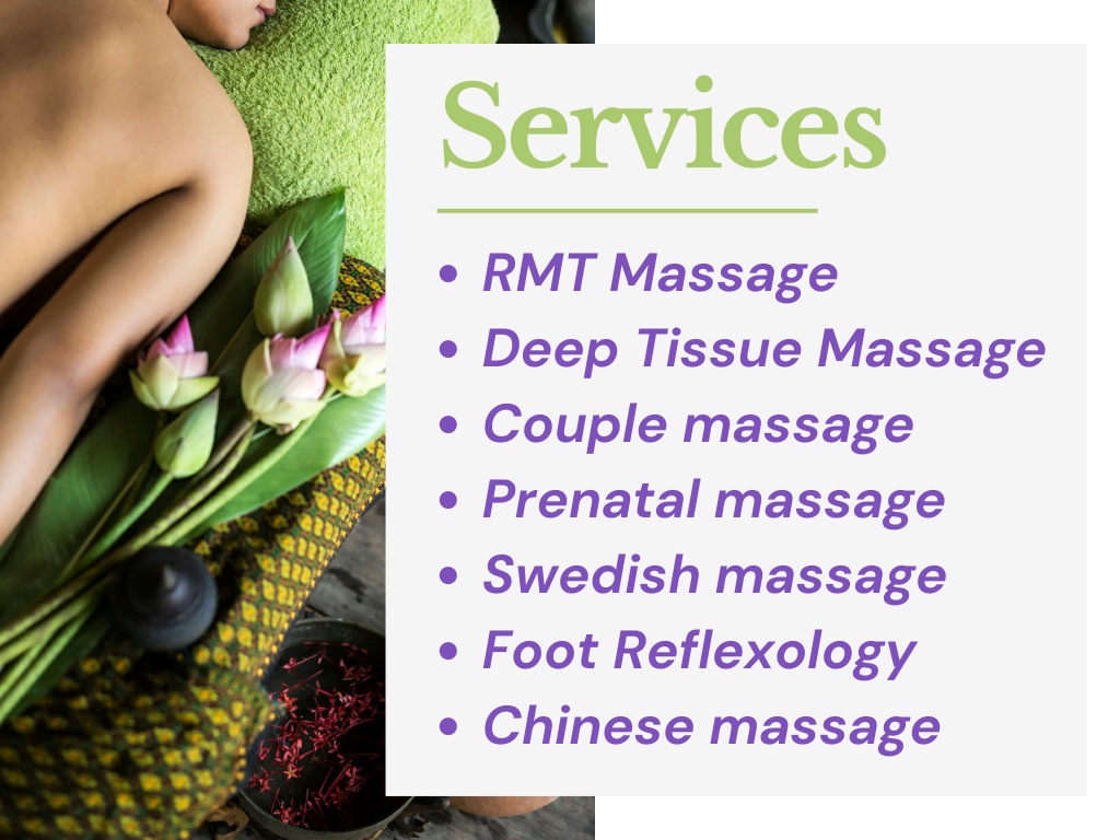 PPT RMT Massage, Couple Massage & Foot Reflexology in Downtown