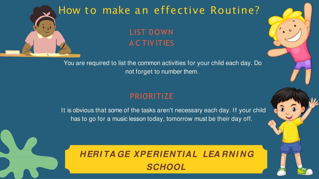 PPT Why is routine important for a child? PowerPoint Presentation