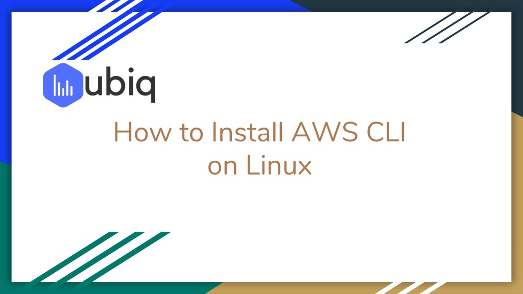 PPT How to Install AWS CLI on Linux PowerPoint Presentation, free
