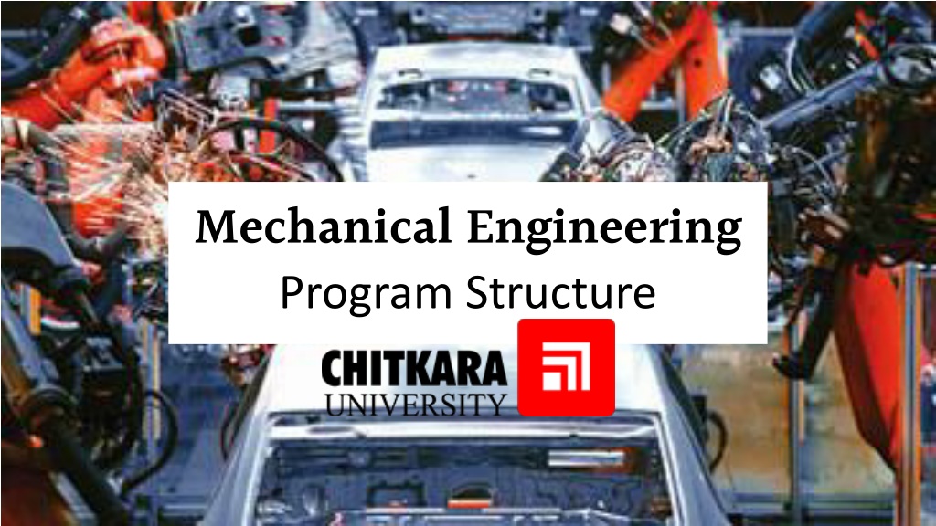 PPT Specializations In Mechanical Engineering PowerPoint Presentation