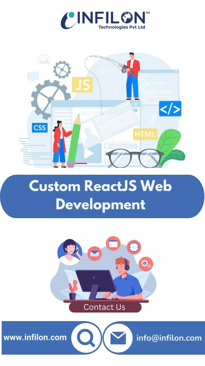 PPT Custom ReactJS  Development PowerPoint Presentation, free