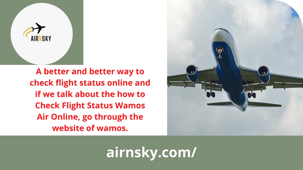 PPT Check Flight Status Wamos Air Online PowerPoint Presentation