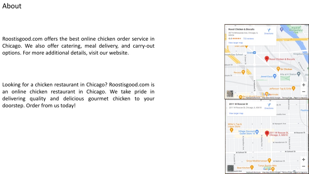 PPT Online Chicken Order Chicago PowerPoint