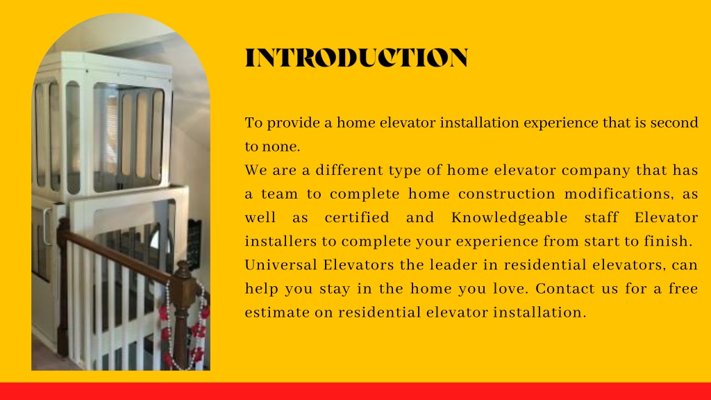 PPT Professional And Certified Residential Elevators Installers In