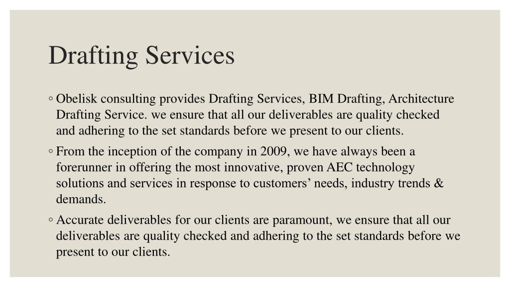 PPT Drafting Services PowerPoint Presentation, free download ID