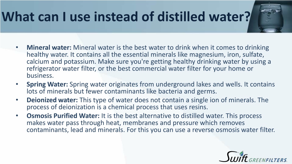 PPT Can you drink distilled water Can distilled water kill you
