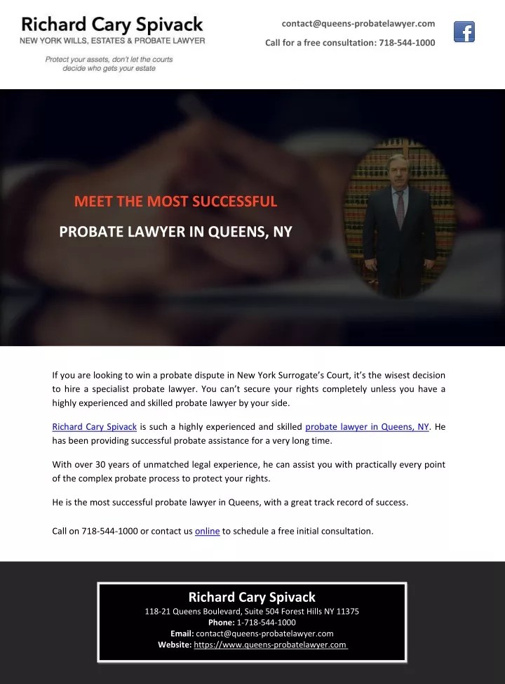 PPT MEET THE MOST SUCCESSFUL PROBATE LAWYER IN QUEENS, NY PowerPoint