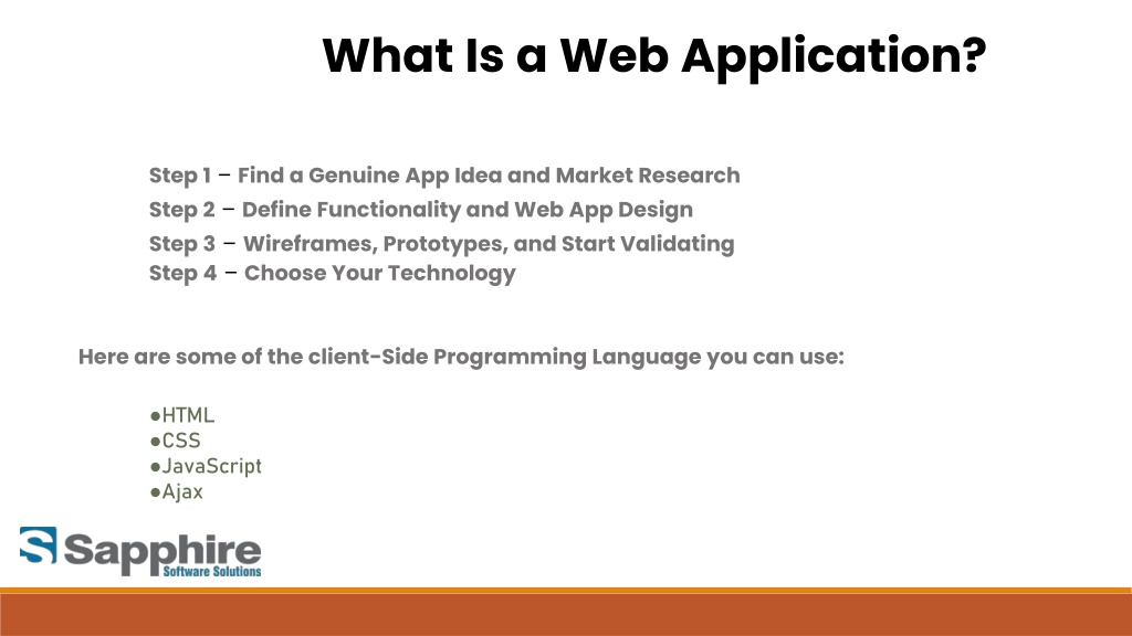 PPT 5 Steps to Build a  Application PowerPoint Presentation, free