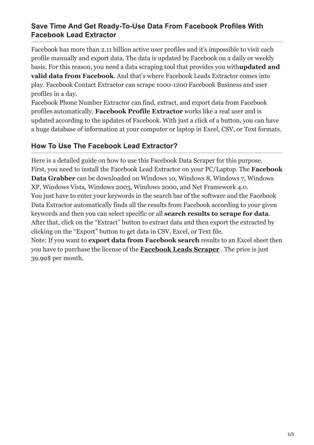 PPT How Can I Extract Emails And Phone Numbers From Facebook Profiles PowerPoint Presentation