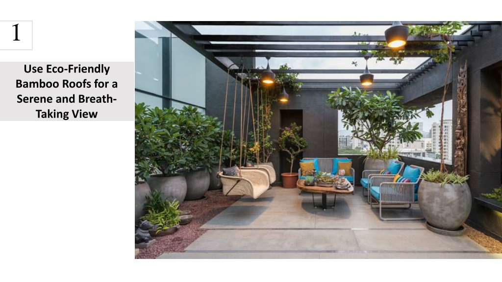 PPT Attractive Rooftop Terrace Design ideas for Homeowners PowerPoint