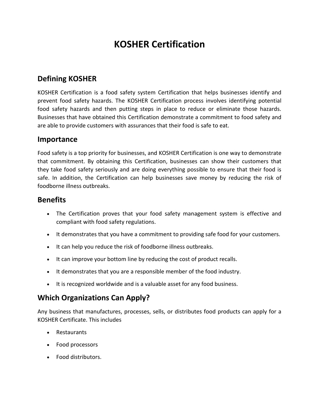 PPT Kosher Certification PowerPoint Presentation, free download ID11769883