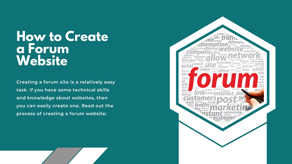 PPT How to Create a Forum site PowerPoint Presentation, free