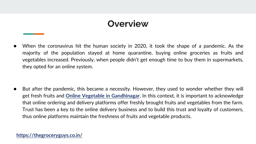 PPT Why Should You Buy Fresh Fruits & Vegetables Online in Gandhinagar? PowerPoint