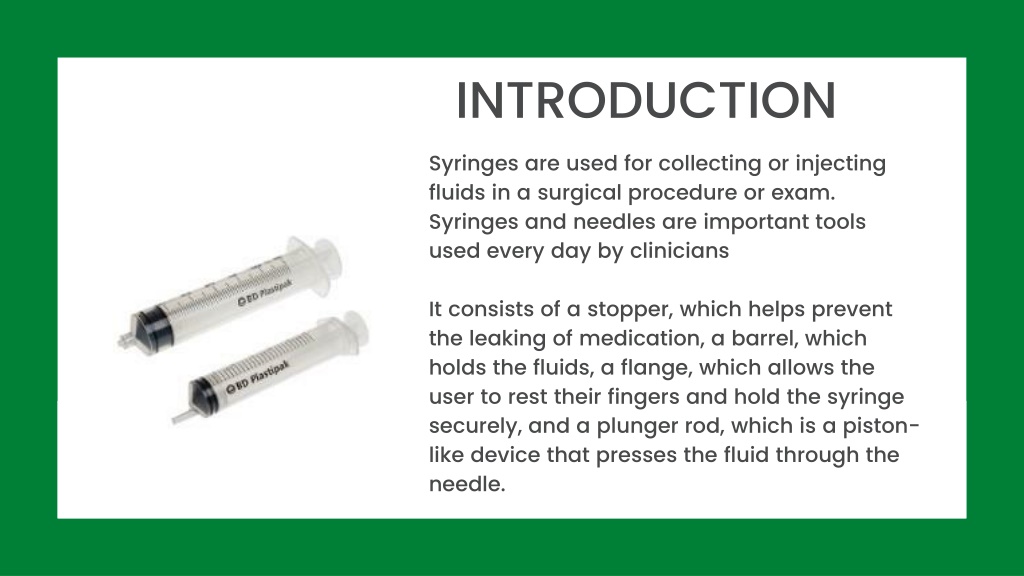 PPT Syringes and Its Types PowerPoint Presentation, free download