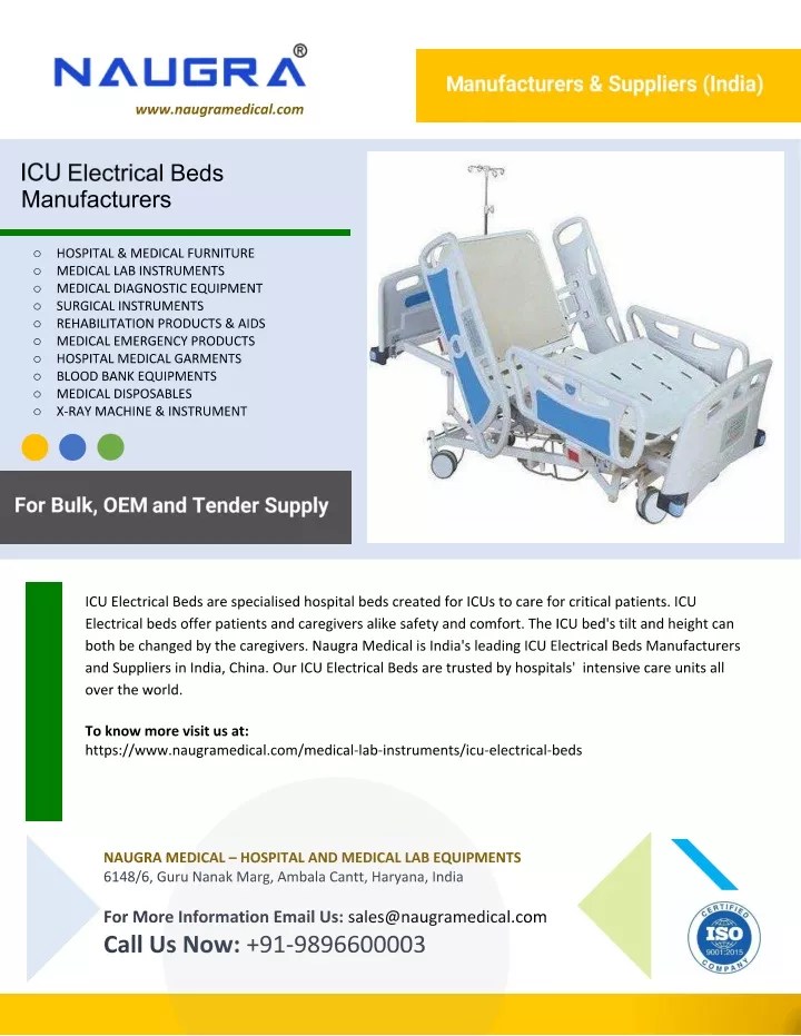 PPT ICU Electrical Beds Manufacturers PowerPoint Presentation, free