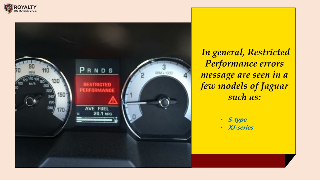 PPT What Does It Mean When Your Jaguar Says Restricted Performance in