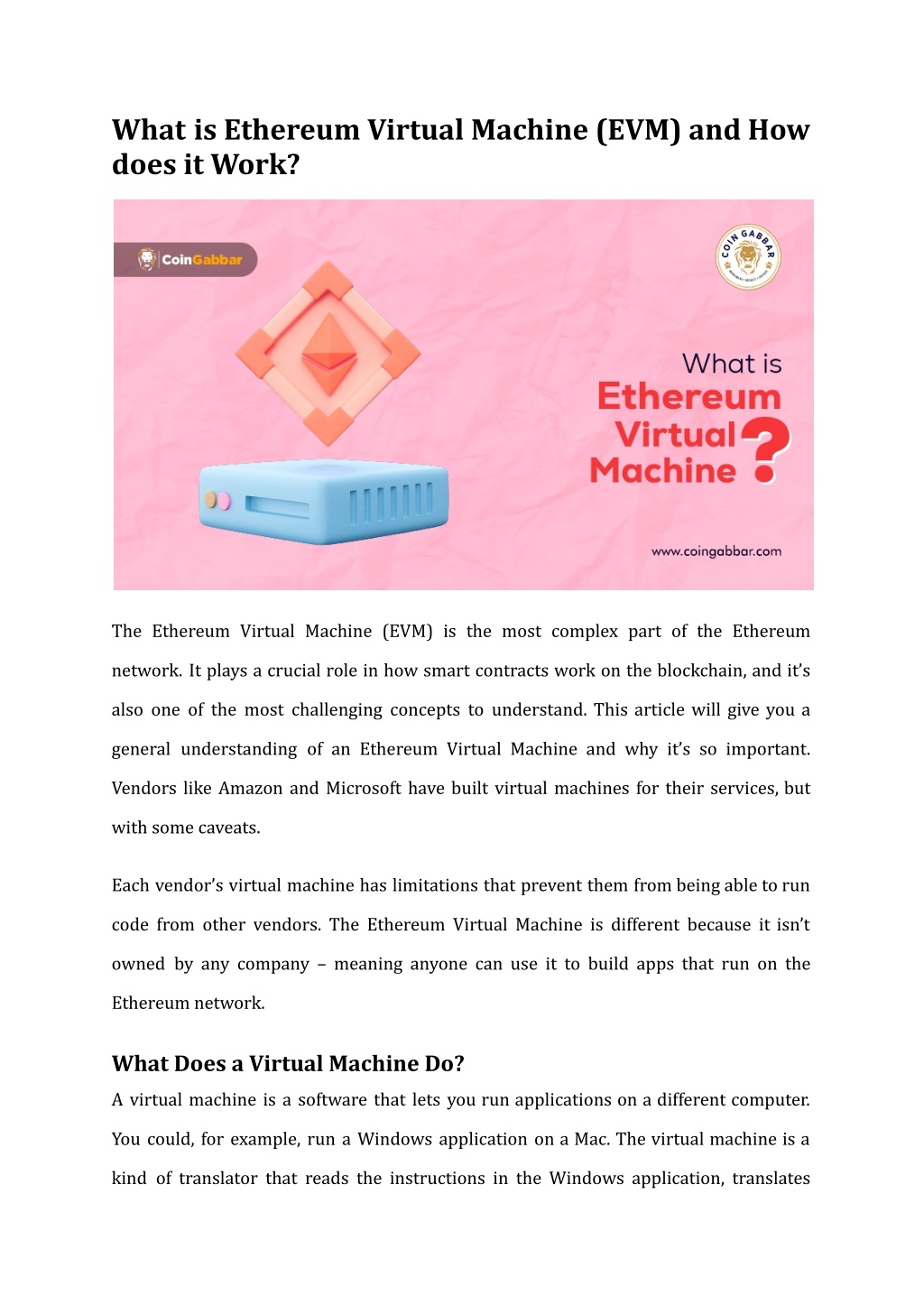 PPT What is Ethereum Virtual Machine (EVM) and How does it Work