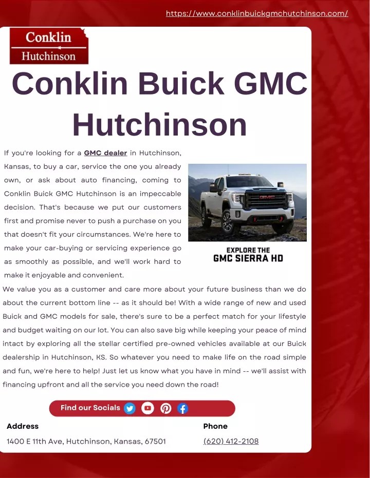 PPT Conklin Buick GMC Hutchinson PowerPoint Presentation, free