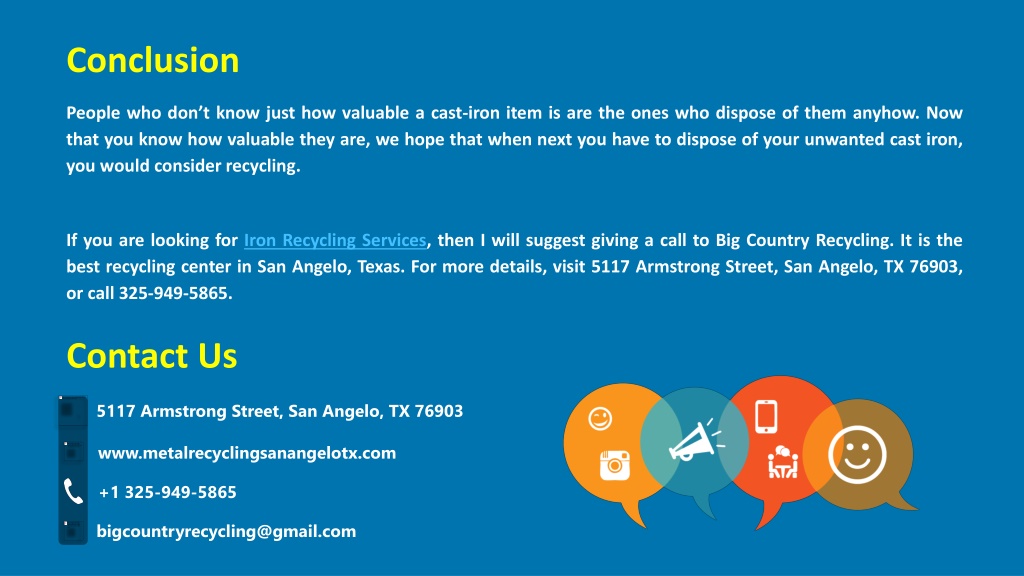 PPT Can You Recycle Cast Iron PowerPoint Presentation, free download