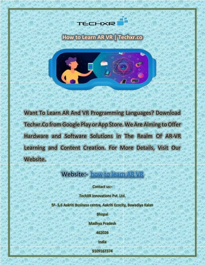 PPT How to Learn AR VR Techxr.co PowerPoint Presentation, free