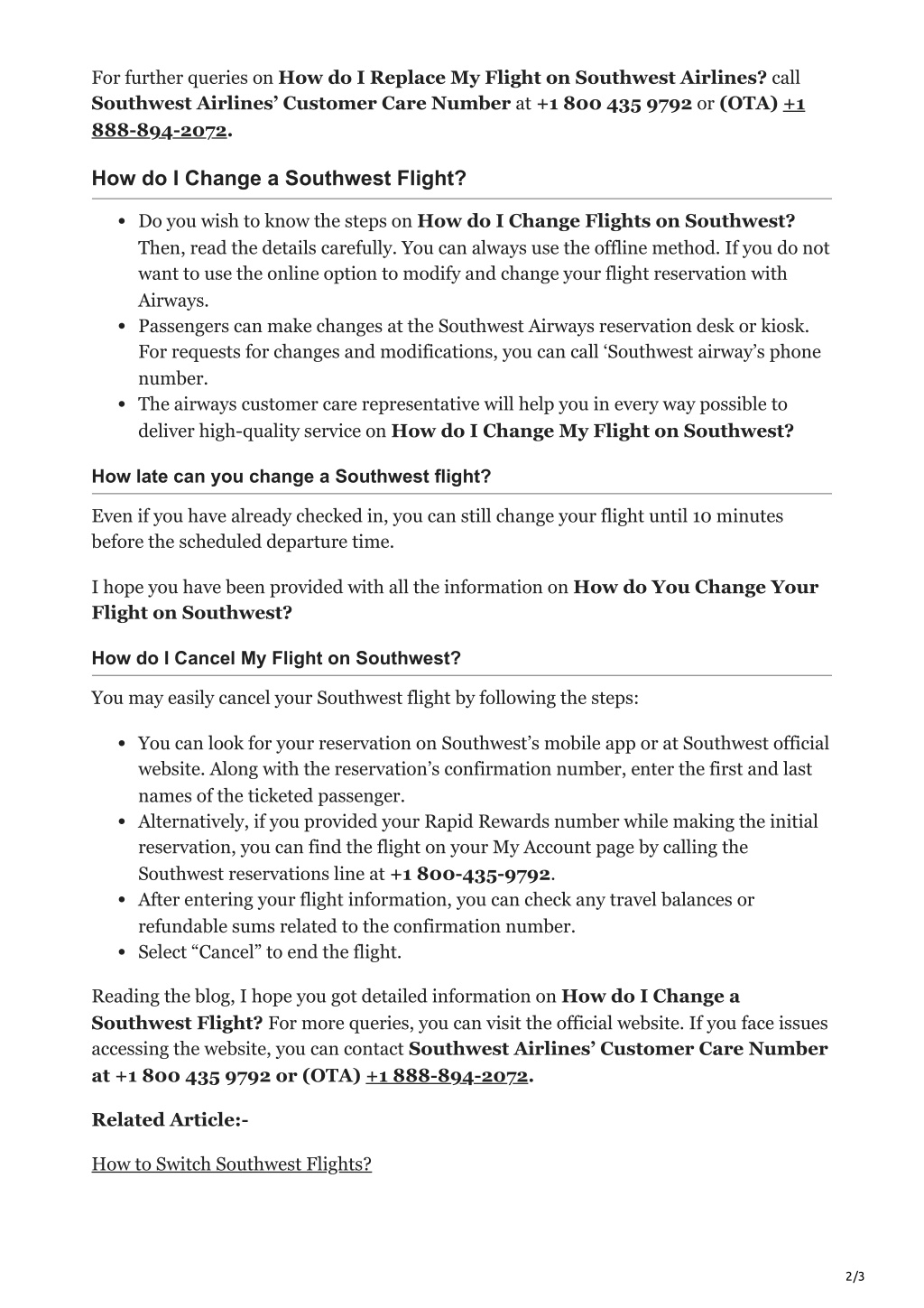 PPT How do I change a Southwest Flight? PowerPoint Presentation, free