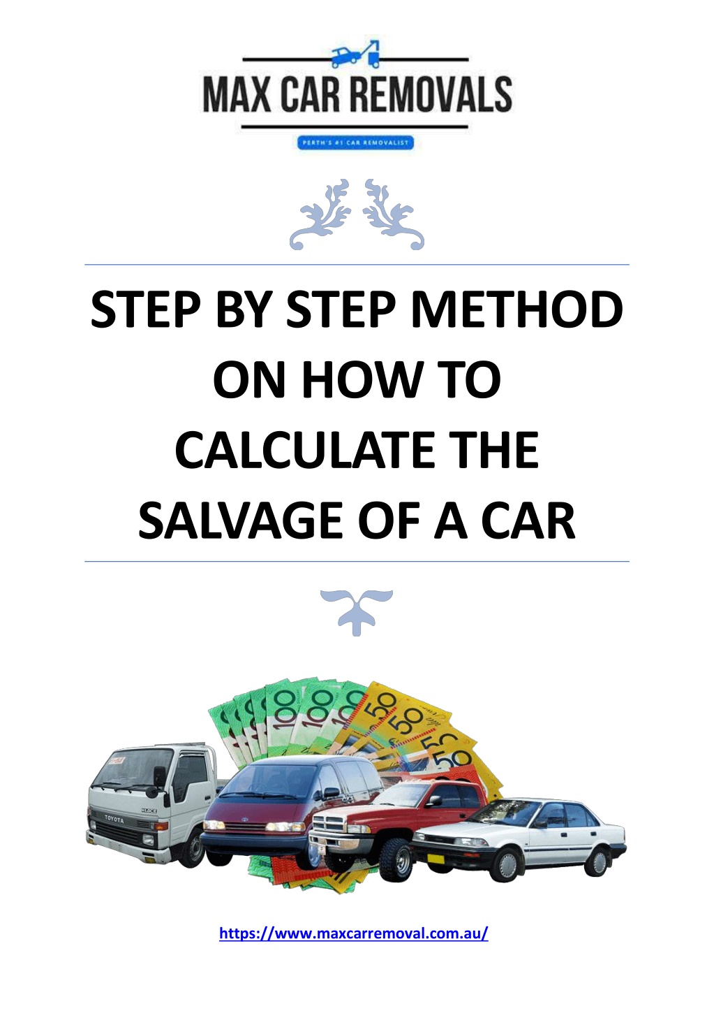 PPT Step by Step Method on how to calculate the salvage of a Car