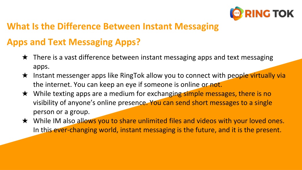 PPT WHAT ARE INSTANT MESSENGER APPS PowerPoint Presentation, free download ID11867349