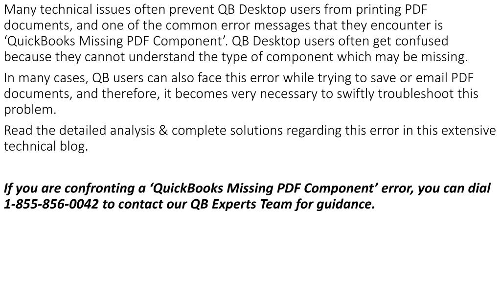 PPT The most useful methods to resolve QuickBooks Missing PDF