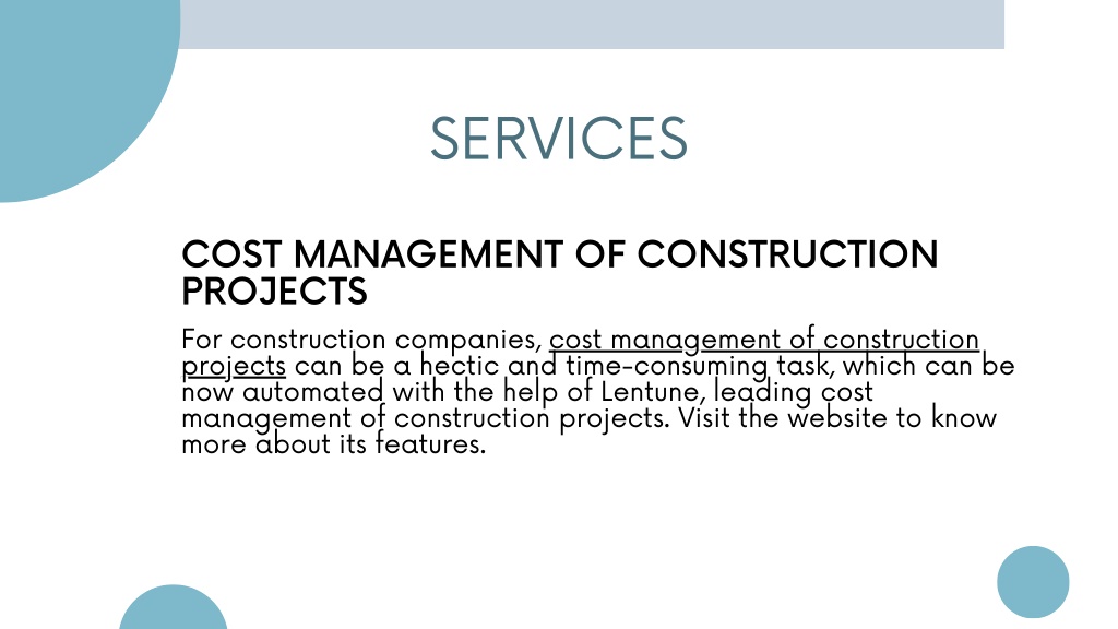 PPT Cost control in construction PowerPoint Presentation, free