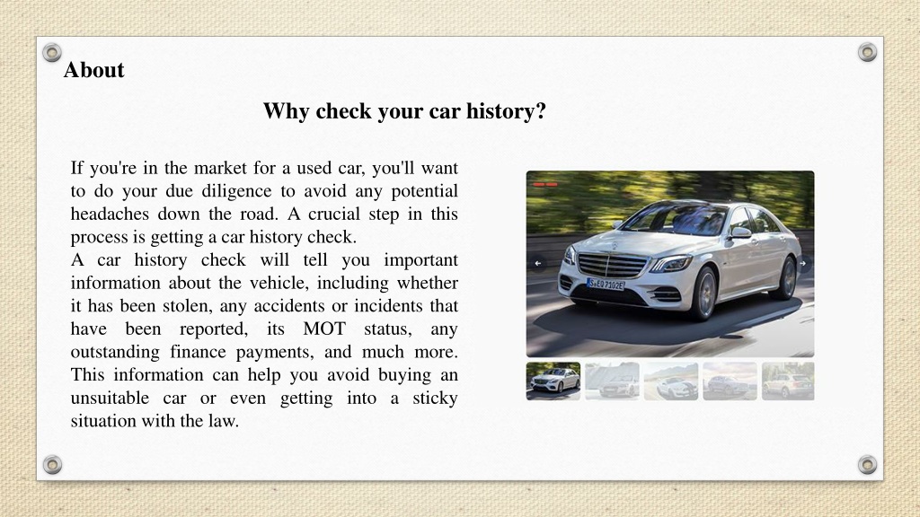 PPT Check Car Accident History for Free Carshistory.co.uk
